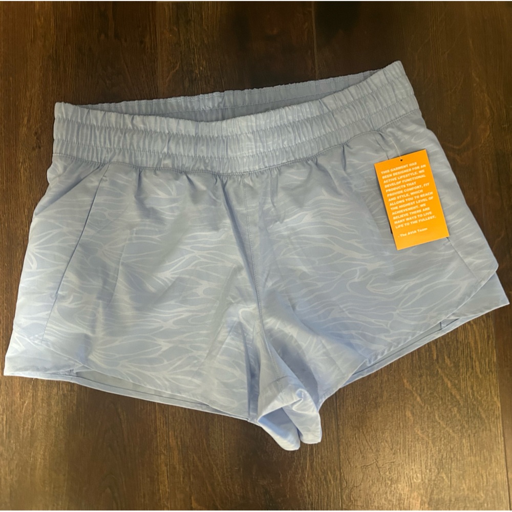 Plus size athletic shorts with lining
